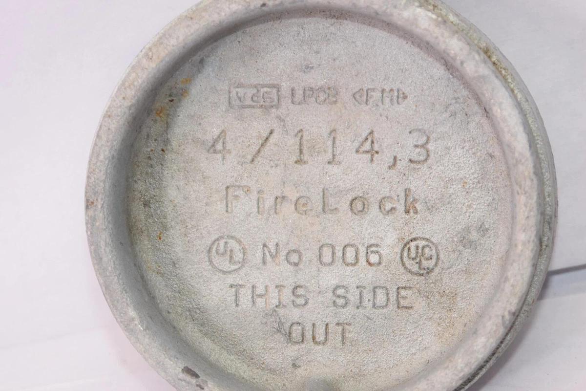 (NEW) VICTAULIC FireLock 114.3 4"4/114.3 NO. 006 Galvanized Cap