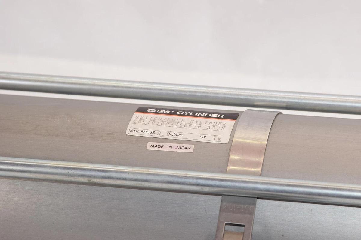 (NEW) SMC CDL1G100-450F-H-A373 9.9kgf/cm2 Switch/Lock Pneumatic Cylinder