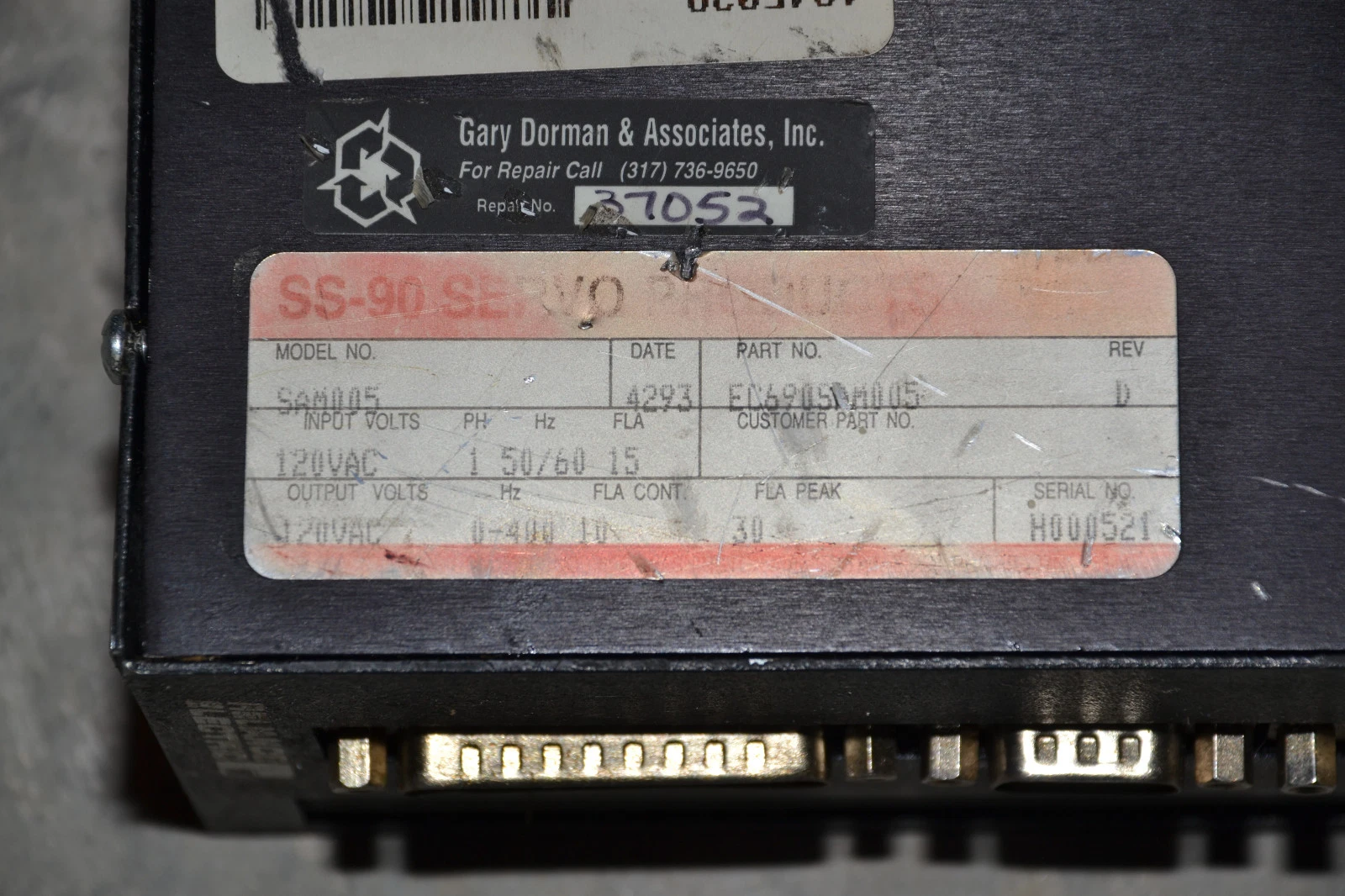 Used Reliance SS-90 Servo Amplifier EC690SAM005 SAM005 Electro-Craft Drive