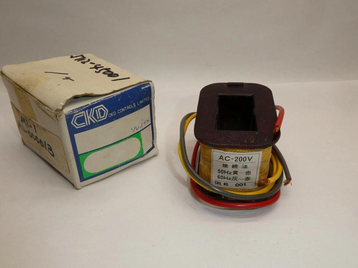 (NEW) CKD CORP. J712-45001 AS-30 200Vac 50/60Hz Coil