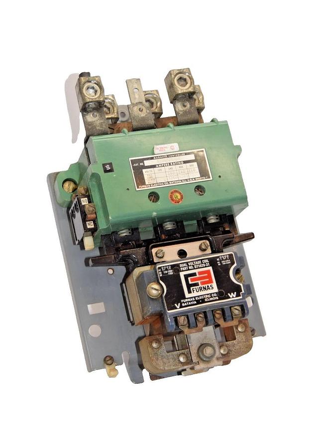 Used FURNAS 42JB32AAD8 Motor Starter 600V Coil With D71628-31 Dual Voltage Coil