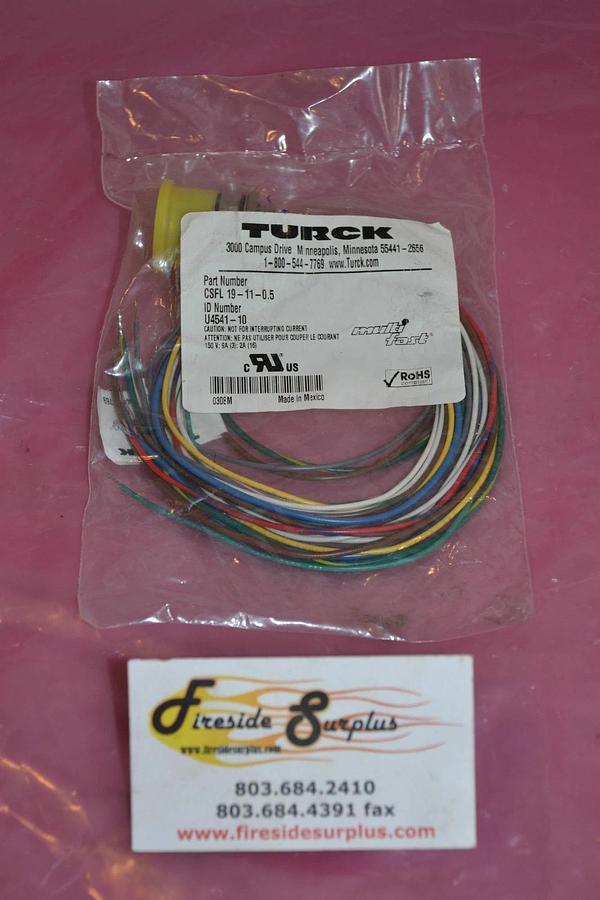TURCK MULTI BOX CONNECTOR CSFL 19-11-0.5 CSFL19110.5 19 11 0.5 NEW