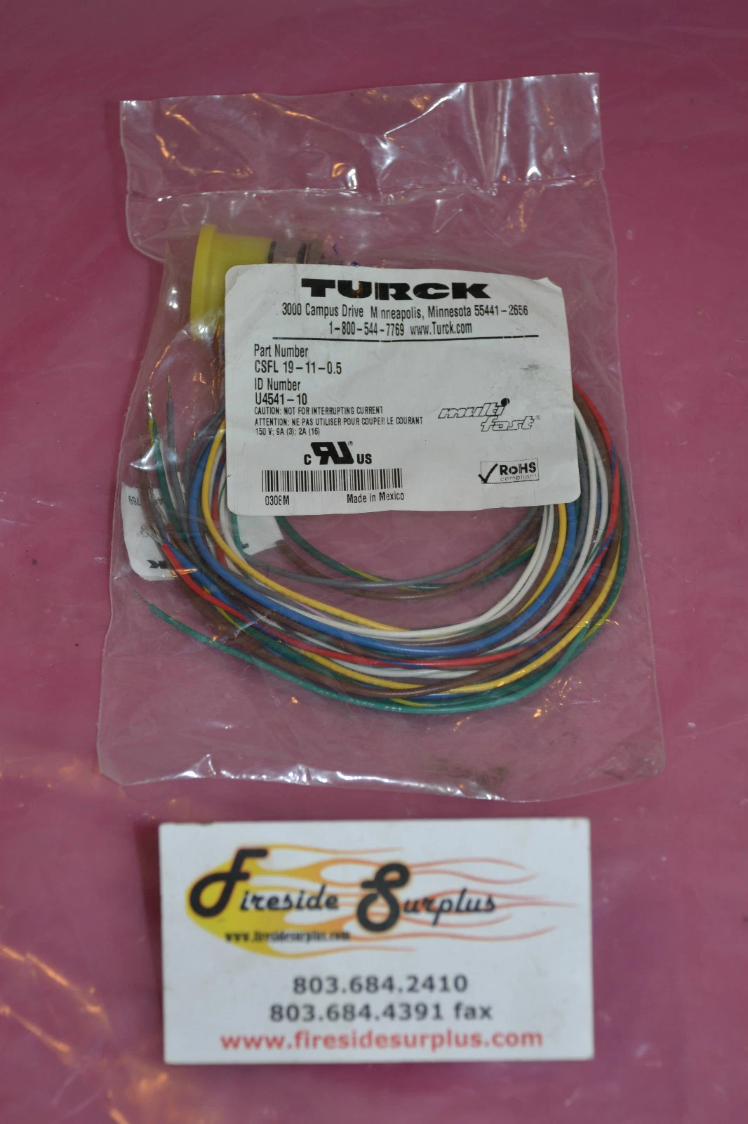 TURCK MULTI BOX CONNECTOR CSFL 19-11-0.5 CSFL19110.5 19 11 0.5 NEW