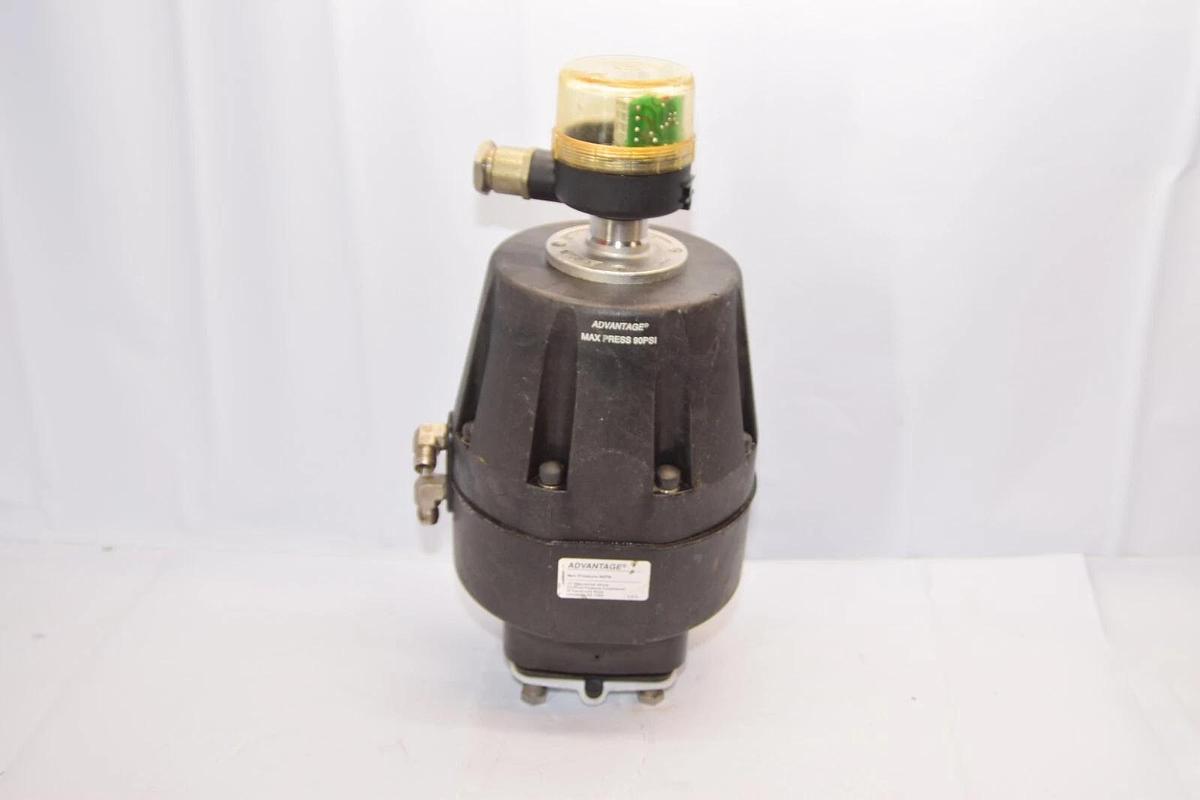 Used ADVANTAGE Max 90psi Spring-To-Open Actuator With ITT IP66 Mechanical Switch