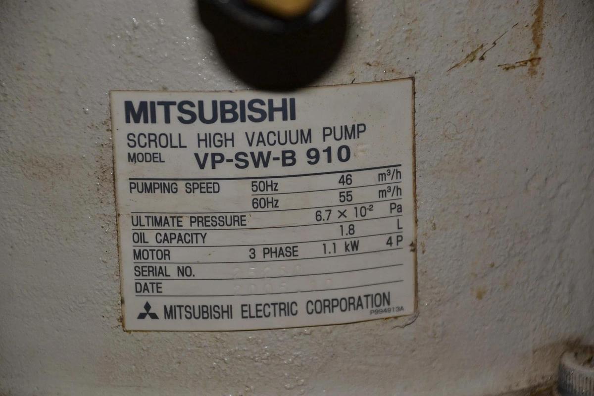 Used Mitsubishi VP-SW-B910 Scroll High Vacuum pump VB-SW-B910