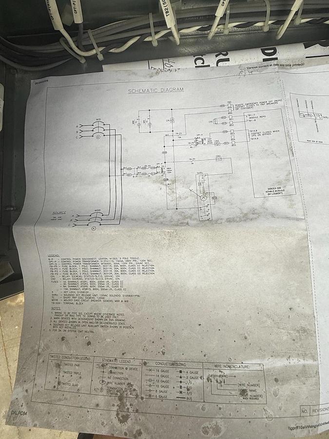 Used Siemens P4E75ML400ETS P4 Panelboard 400A 480/277V 3PH 400 Amp 3 Breaker Mbpass