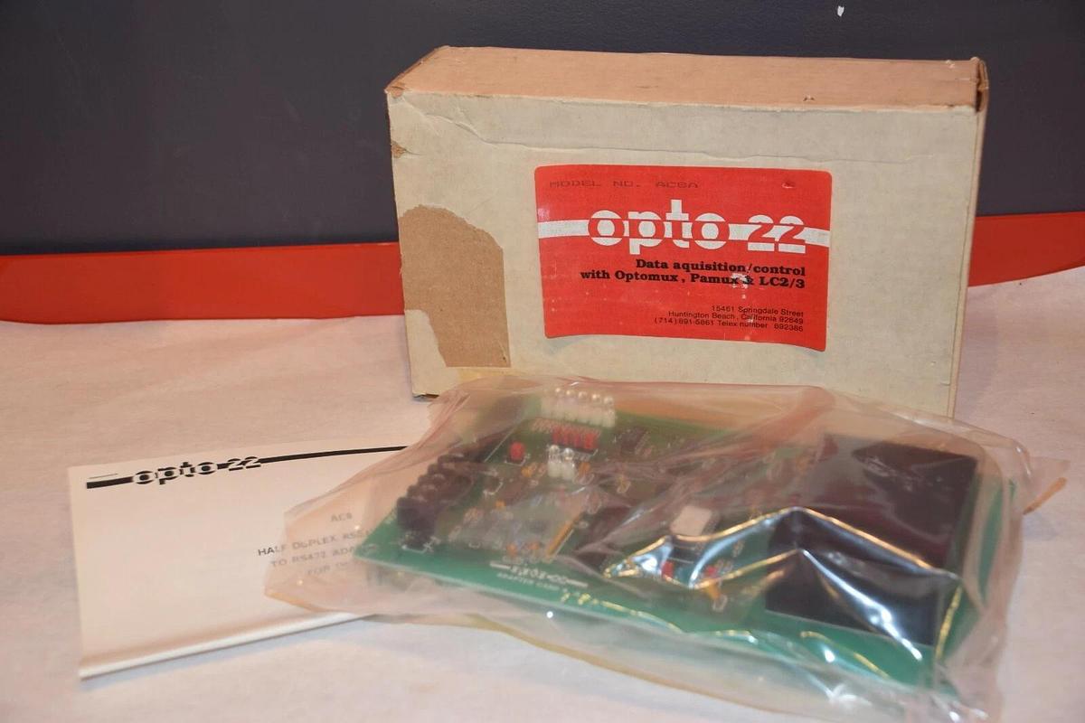 NEW OPTO 22 AC8A ADAPTER CARD 8 HALF DUPLEX RS232 MODEM TO RS422 ADAPTER CARD