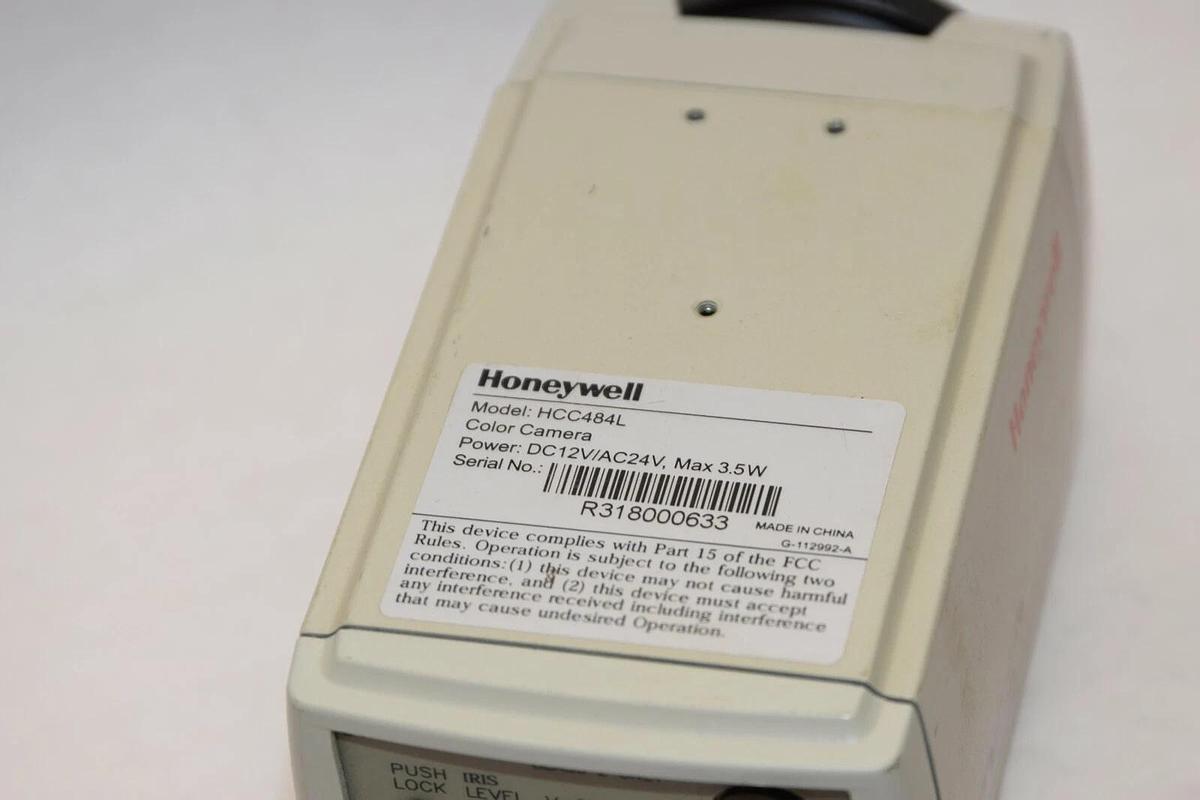Used HONEYWELL HCC484L 12Vdc 24Vac 3.5W Color Camera