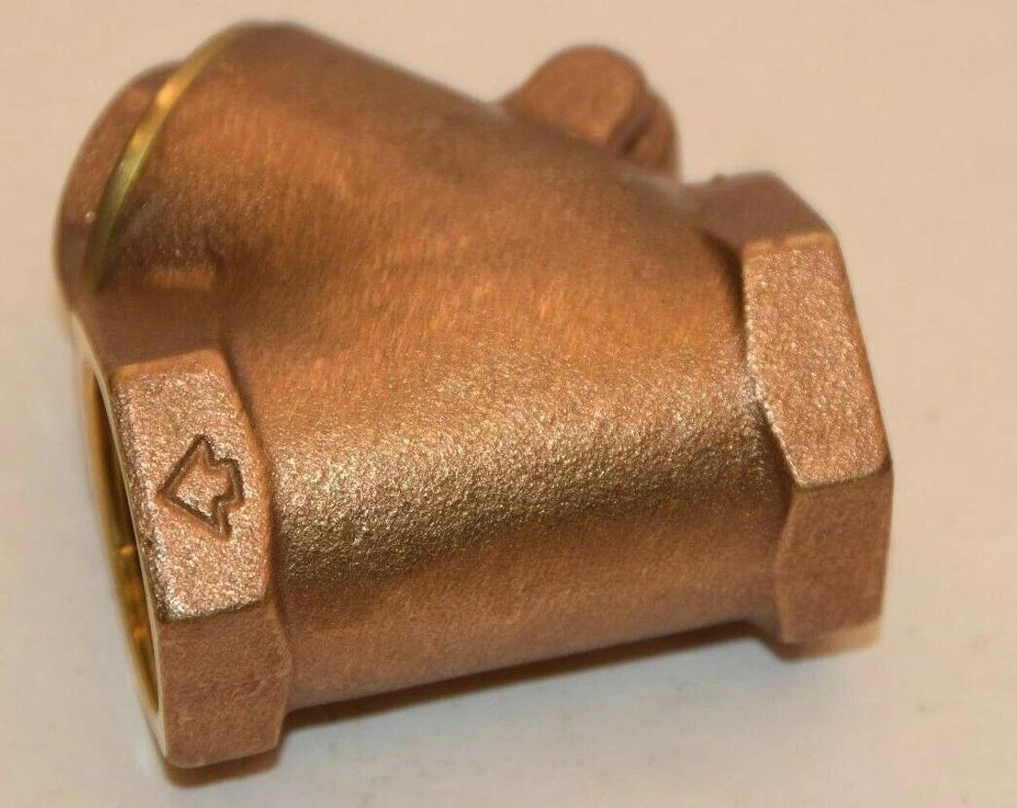 (NEW) WEBSTONE R07-SEC07-E04 YCK-08 1" Y Brass Swing Check Valve
