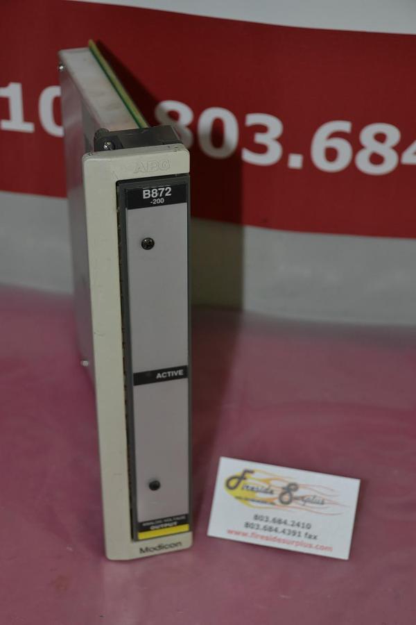 Used MODICON ANALOG VOLTAGE OUTPUT MODULE AS-B872-200 ASB872200 AS B872 200