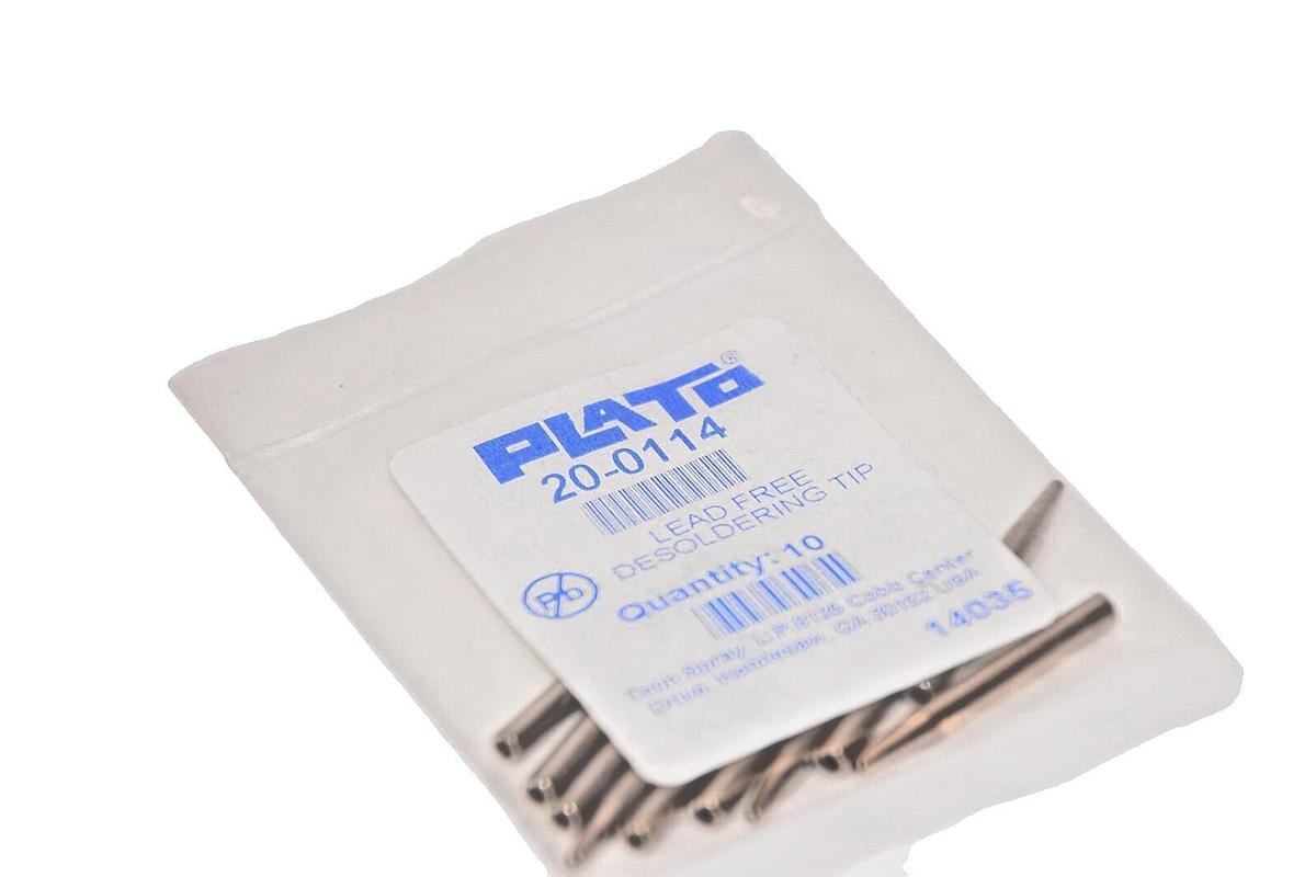 (10 PCS) PLATO Lead free Desoldering tip 20-0114 200114 1/8IN 1.5mm tip NEW