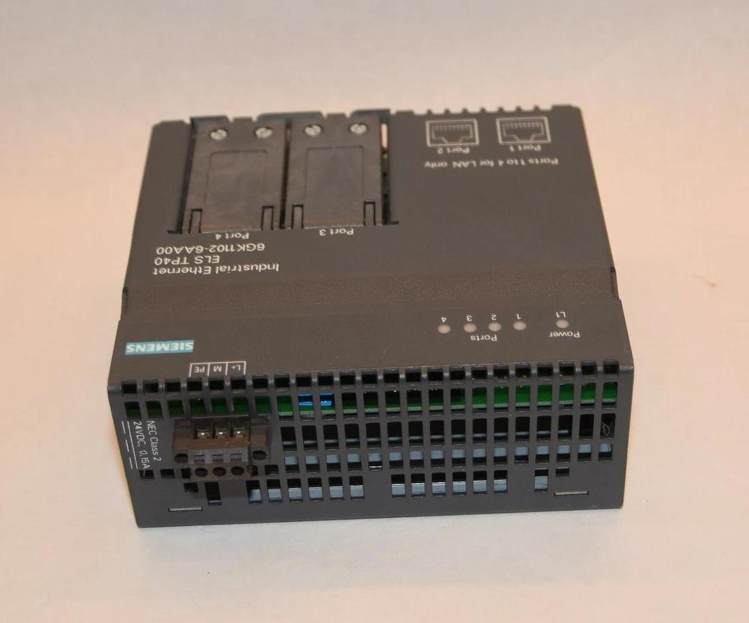 Used Siemens 6GK1102-6AA00 Industrial Ethernet ELS TP40 LAN 6GK11026AA00