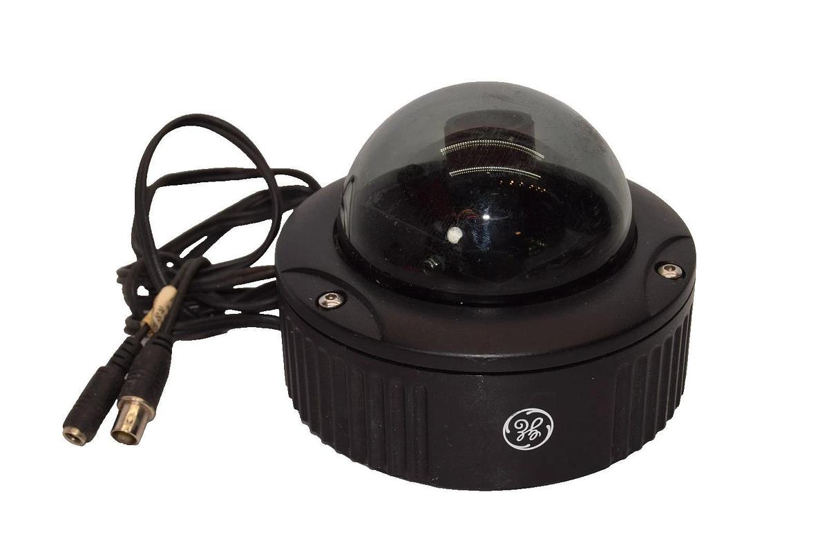 Used GE DR-1500-VFA9-SBB 1/3" Color 480TVL 12Vdc 24Vac 9-22mm Dome Security Camera