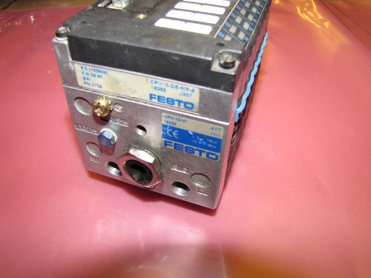 Used Festo Manifold Valve Assembly CPV10-GE-MP-8 CPV-10-VI 161414 161 414  161-414