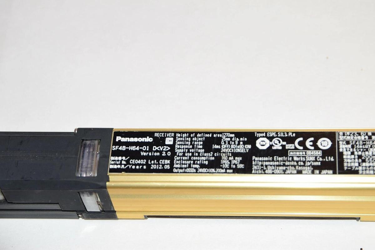 Used SUNX SF4B-H64-01 D V2 Emitter Safety light curtain Matsushita Electric PANSONIC