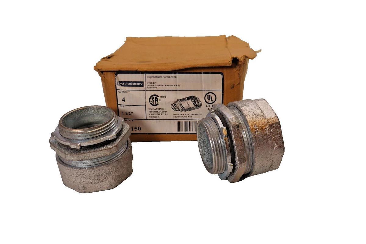 O-Z Gedney 4Q150 4Q-150 1-1/2" Liquidtight Connector (New - Box of 4)