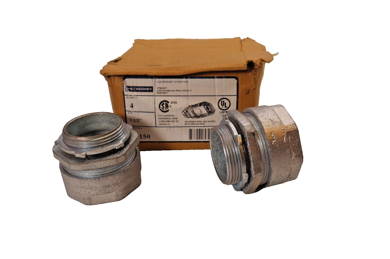 O-Z Gedney 4Q150 4Q-150 1-1/2" Liquidtight Connector (New - Box of 4)