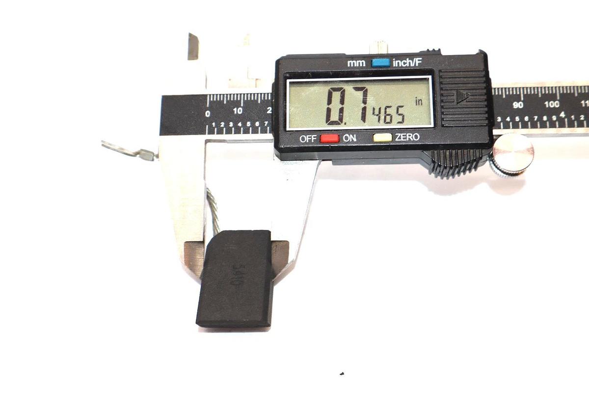 3/4" x 7/16" Carbon Motor Brush 0.7465" x 0.4360"  (New - Lot of 2)