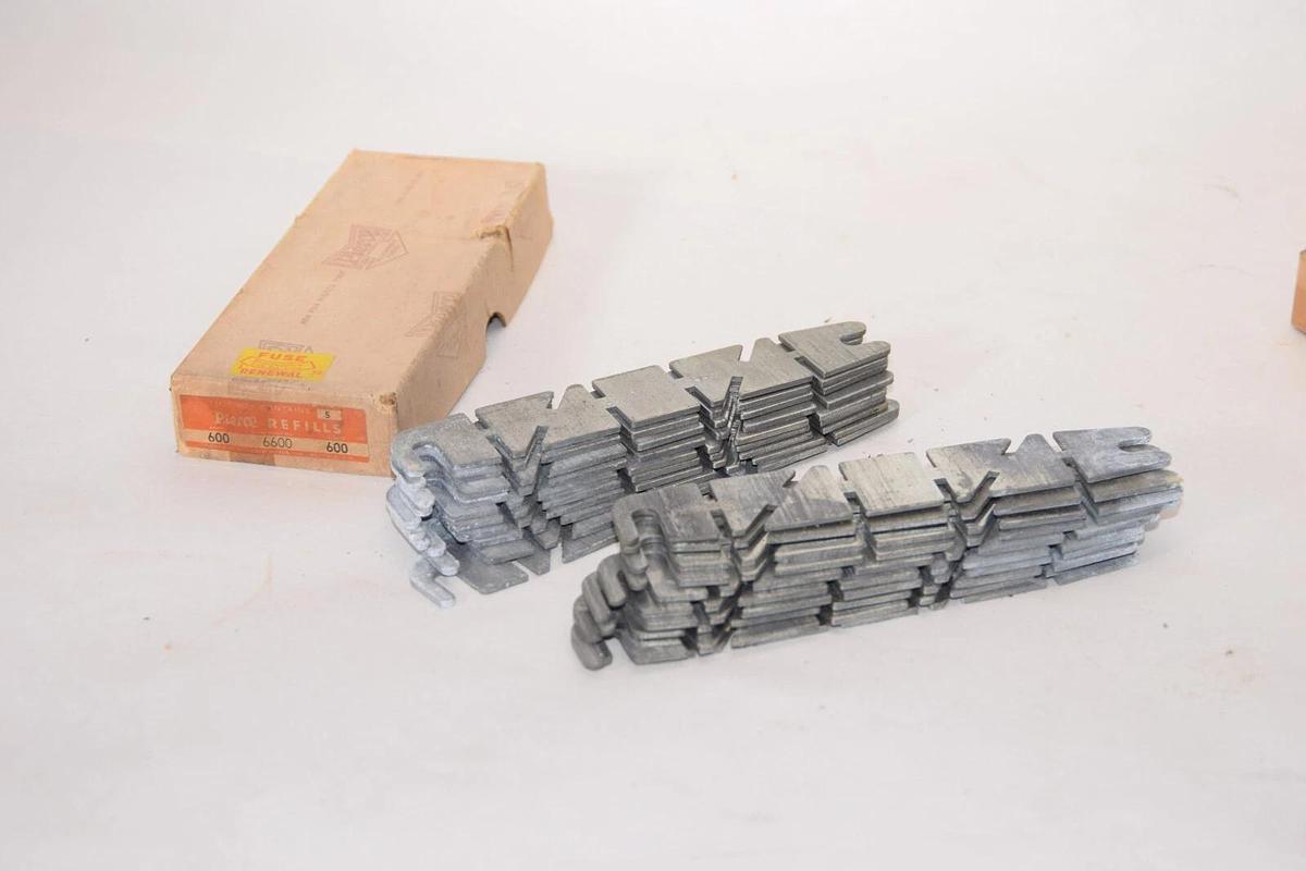 (NEW - Box of 20) PIERCE 6600 600Amp 600V Fuse Renewal Refill
