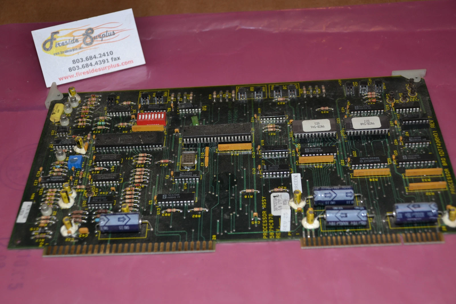 Used WESTINGHOUSE Processor Board Card 5879C87G0 5879C87G01 Rev 25 1D77496H01 Rev 7
