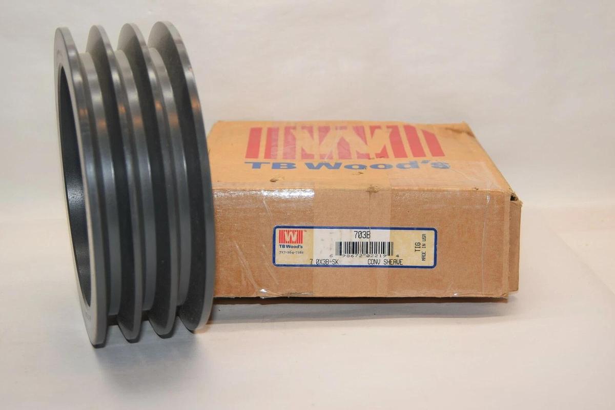 (NEW) TB WOODS 703B 7.0x3B-SK 3 Grooved Sheave