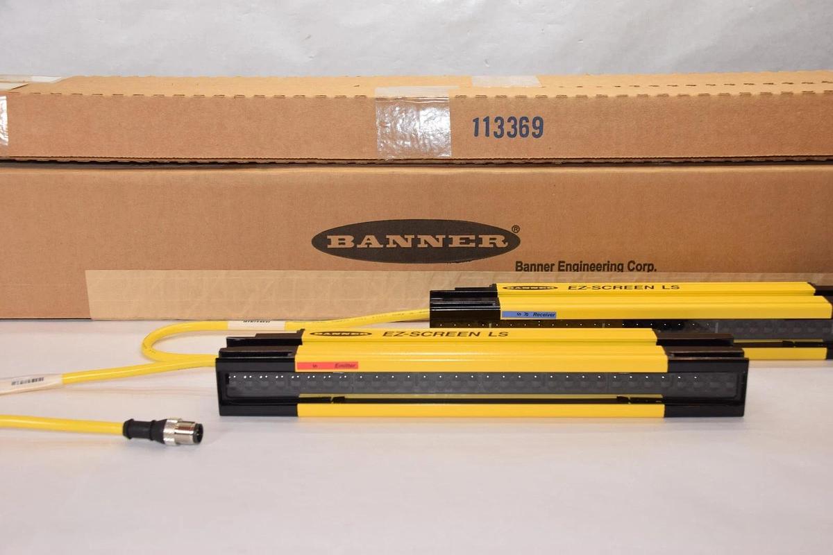 (NEW) BANNER SLLCP23-280P88 , 89689 Emitter/Receiver EZ Screen Light Curtain