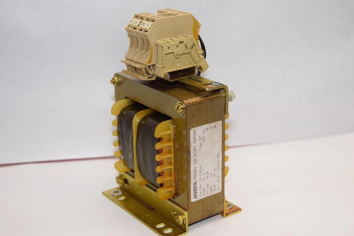 Used HUBER-TRAFO 9112041 , CH-8107 60Hz 0.2kVa Transformer