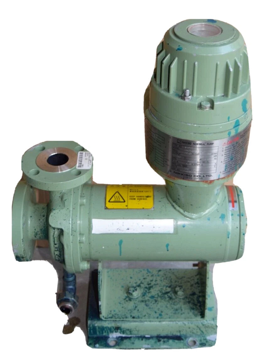 Used Nikkiso Non-Seal Pump Canned Motor HN21A-A1 HN21AA1 Head: 20m .8kw 440v 50 L/min