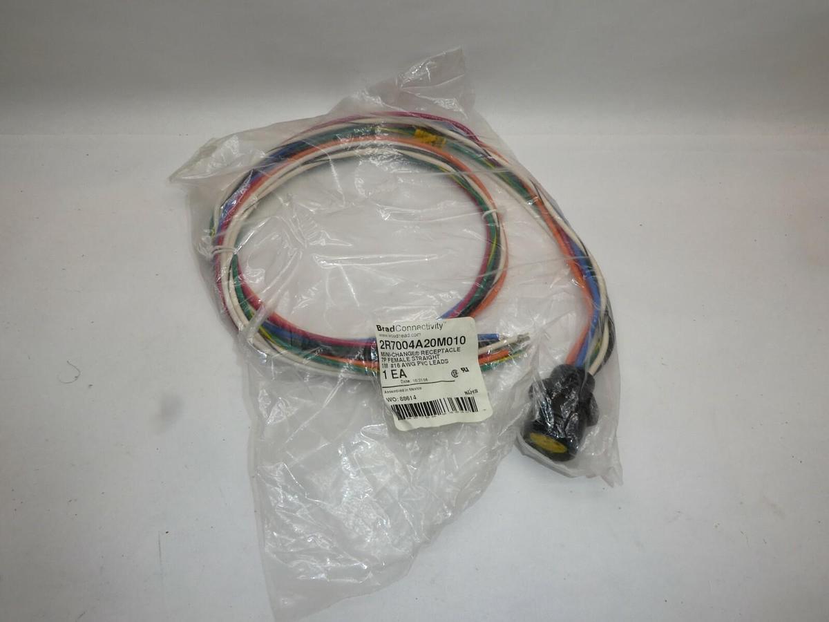 (NEW) BRAD CONNECTIVITY 2R7004A20M010 7P 16Awg Min-Change Receptacle