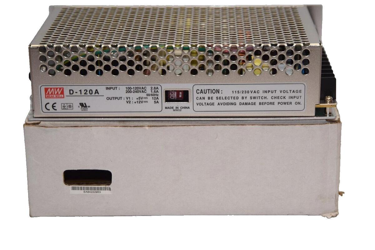 (NEW) MEAN WELL D-120A 120/240Vac 2.8/1.6A Power Supply