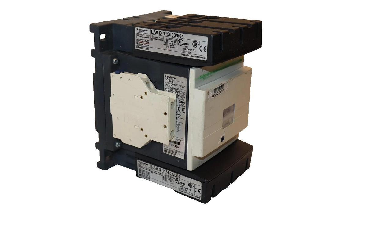 Schneider Contactor LC1D115 1000V 120V coil 250A 3ph (New)
