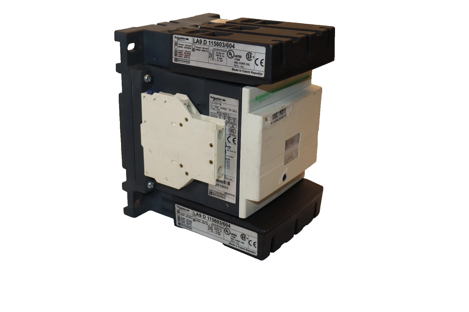 Schneider Contactor LC1D115 1000V 120V coil 250A 3ph (New)