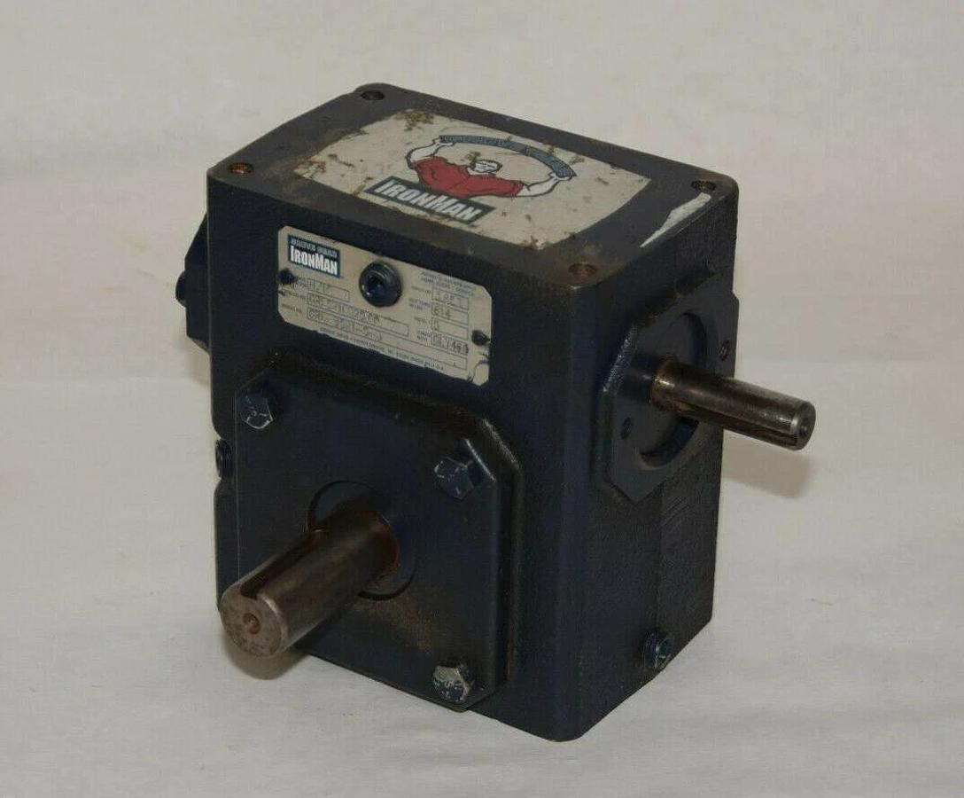 (NEW) IRONMAN GRL-B821-5-D GRLB8215D 3.653 5:1 Right Angle Gear Reducer