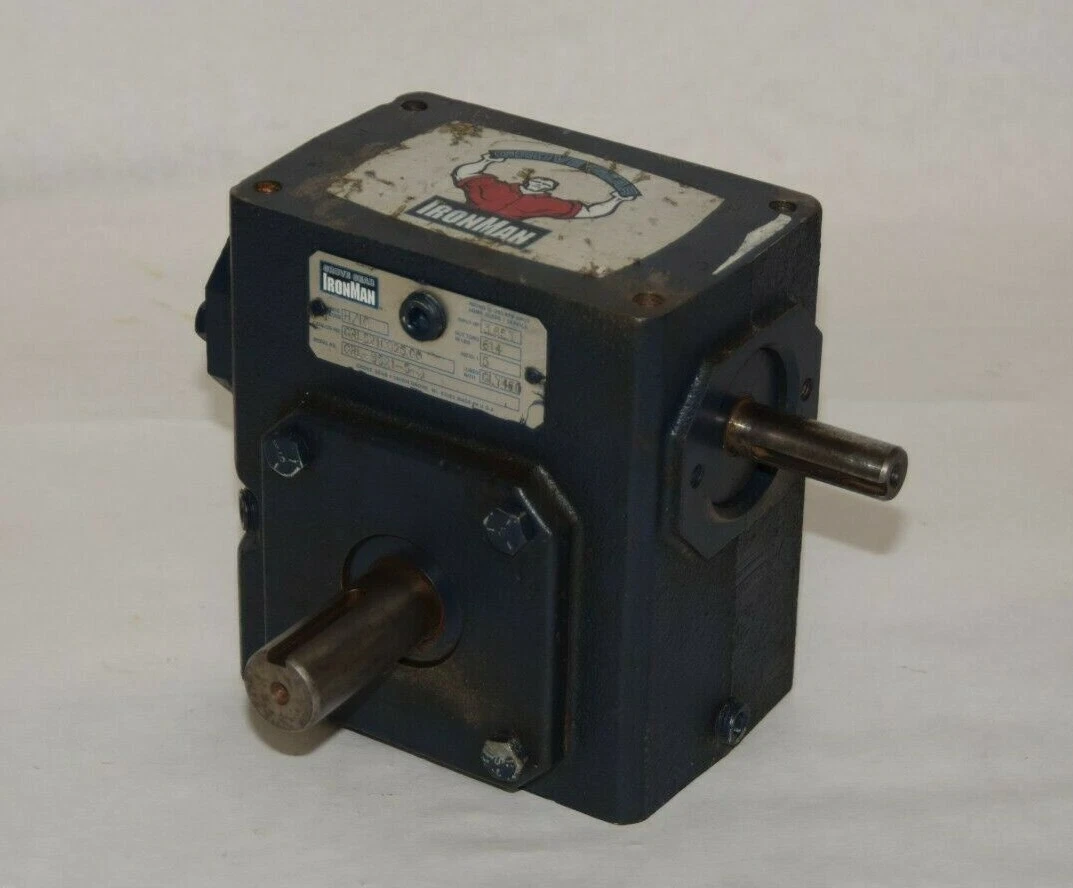 (NEW) IRONMAN GRL-B821-5-D GRLB8215D 3.653 5:1 Right Angle Gear Reducer