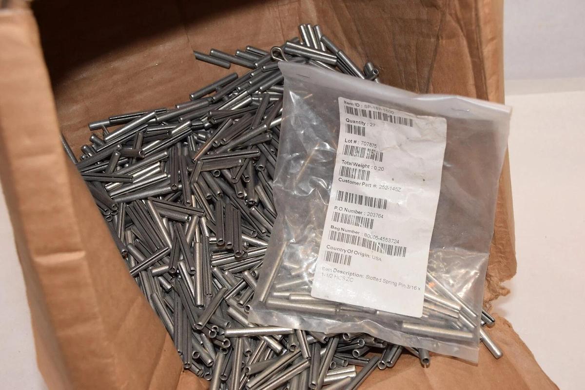 (NEW-Approx. 1800)  SP-187-1500 1-1/2" Long 3/16" Slotted Spring Pin Roll Pin