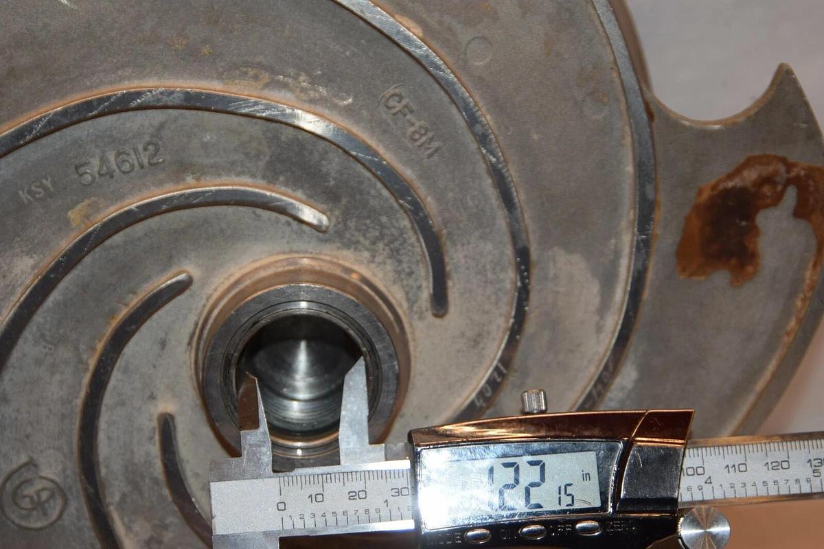 Goulds 11" impeller 6 Vane pump 316SS KSY 54612 104-1416-11-1203 3196LTX 4x6-13