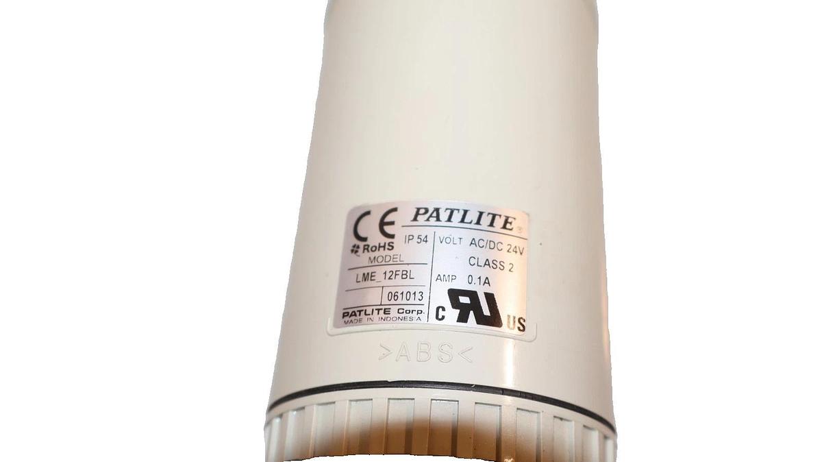Patlite Tower Stack Light Beacon Green Red Orange LME-12FBL LME12FBL 24V (New)