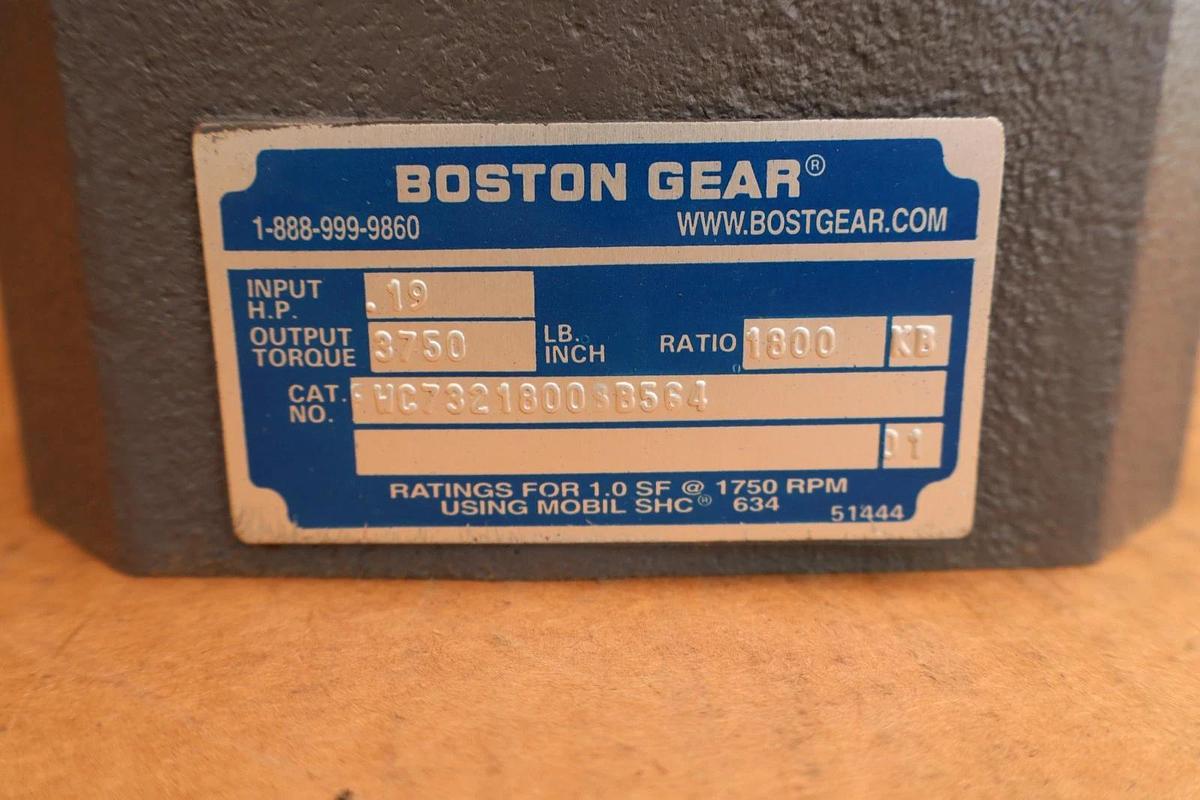 Boston Speed Reducer Gear Box Double Reduction FWC7321800SB5G4 1800:1 NEW