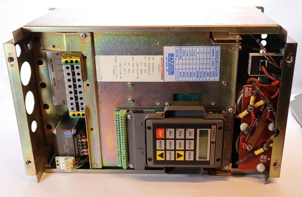 Used BALDOR Vector Drive ZD18H43O-EO ZD18H430-EO 0700654 460v 3ph 30hp 40hp 22kw 30kw