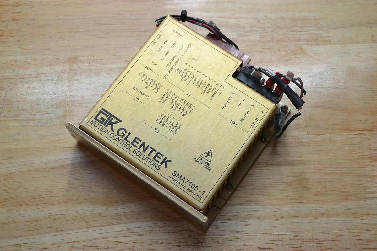 Used Glentek SMA7105-1 Brushtype Amplifier SMA7105-018-004B-1 SMA7105 3491123-3