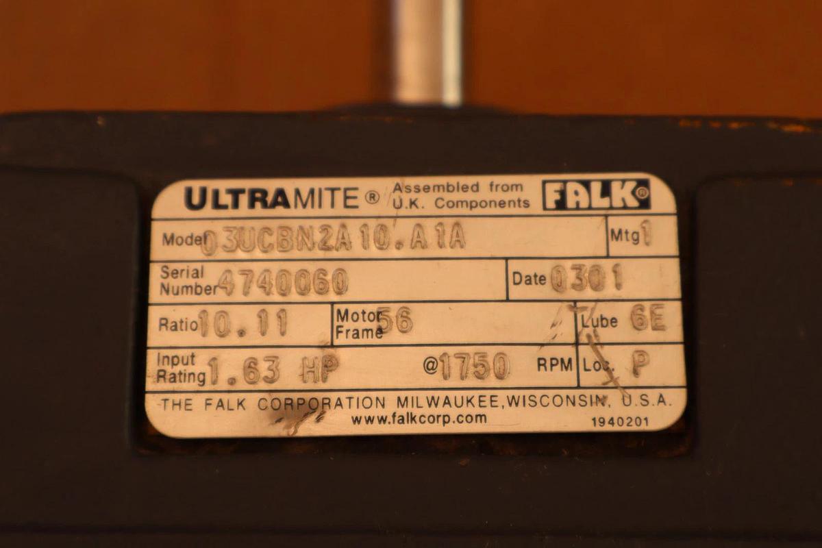 Falk Ultramite Gear Box Speed Reducer 03UCBN2A10.A1A Ratio 10.11 USA *NOS*