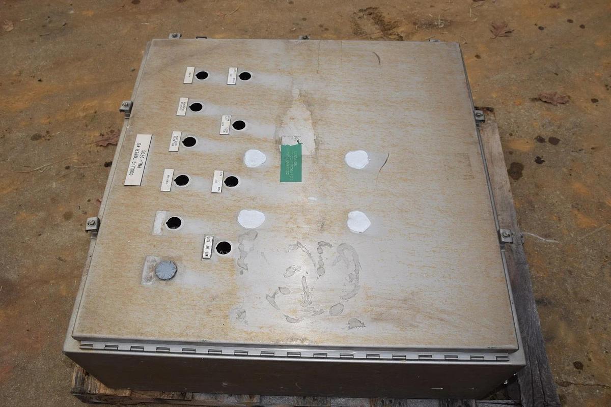 Used Hoffman S/S A-36H3612SSLP Industrial Control Panel SS Enclosure 36"x 36"x 12"