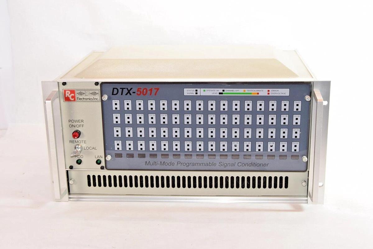 Used RC Electronics DTX-5017LE DTX-5017 64 Multi Mode Prog Channel Signal Conditioner