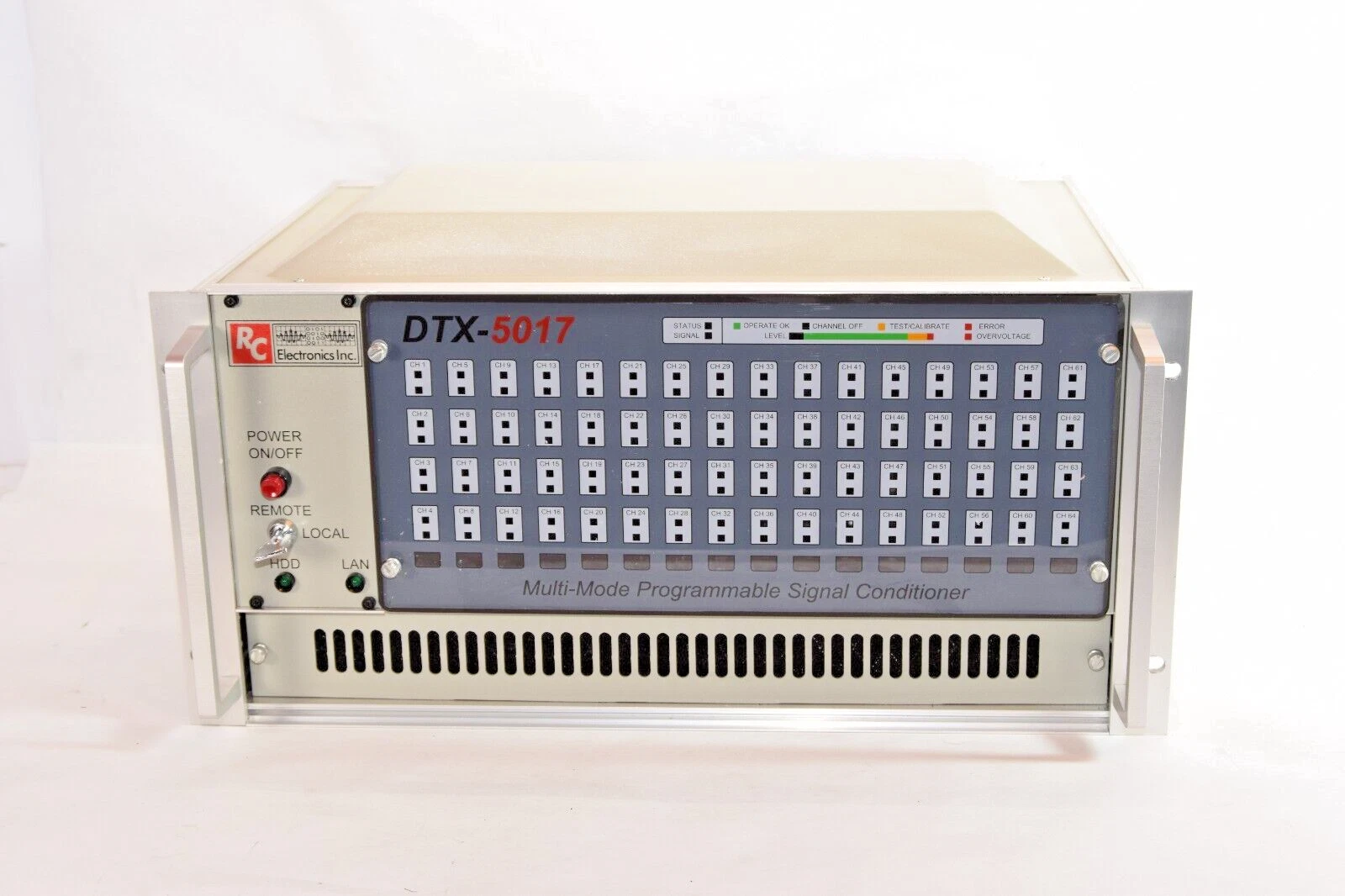 Used RC Electronics DTX-5017LE DTX-5017 64 Multi Mode Prog Channel Signal Conditioner