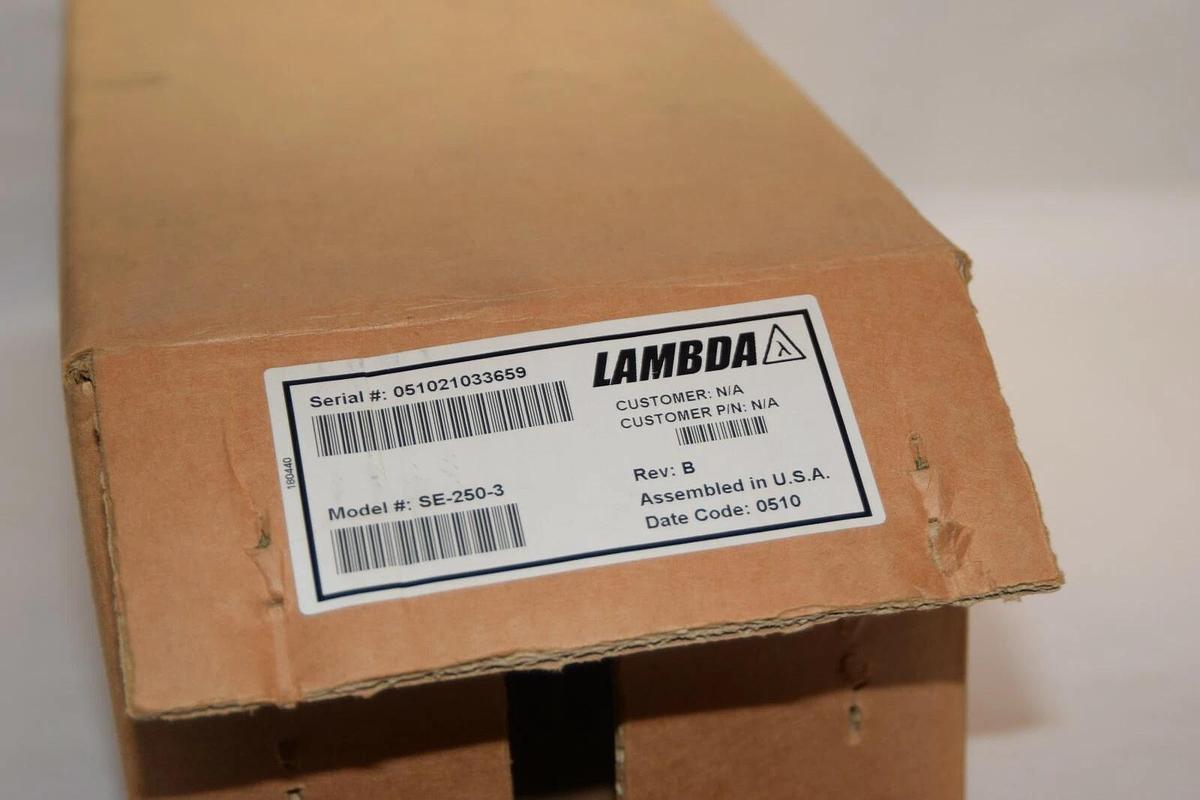 LAMBDA Regulated Power Supply SE-250-3 SE2503 Rev B 115vac 5A (NEW)