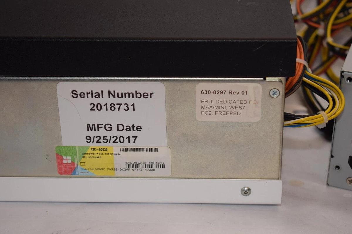 Used Parata Dedicated PC Computer 630-0297 Rev 01 FRU WES7 PC2 Prepped *NO HARDRIVE*