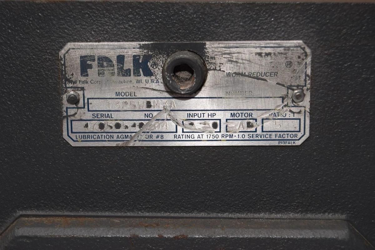 FALK Gearbox Worm Speed Reducer 1325WBM3A 5:1 RIGHT ANGLE (NOS)