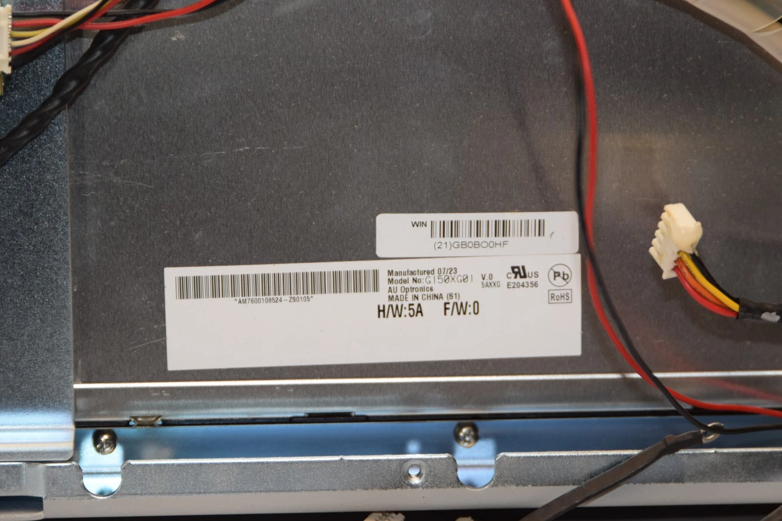 Used ALLEN BRADLEY AU OPTRONICS G150XG01 1500P 15" LCD Display Front Cover Screen