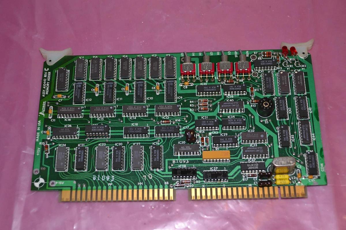 Used AVTRON CIRCUIT BOARD CARD MEMORY ADDER A10442 REV. C