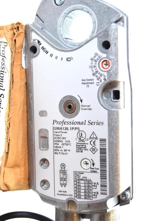 Siemens GMA126.1P/PS 24V 2P Professional Series Electronic Actuator (New)